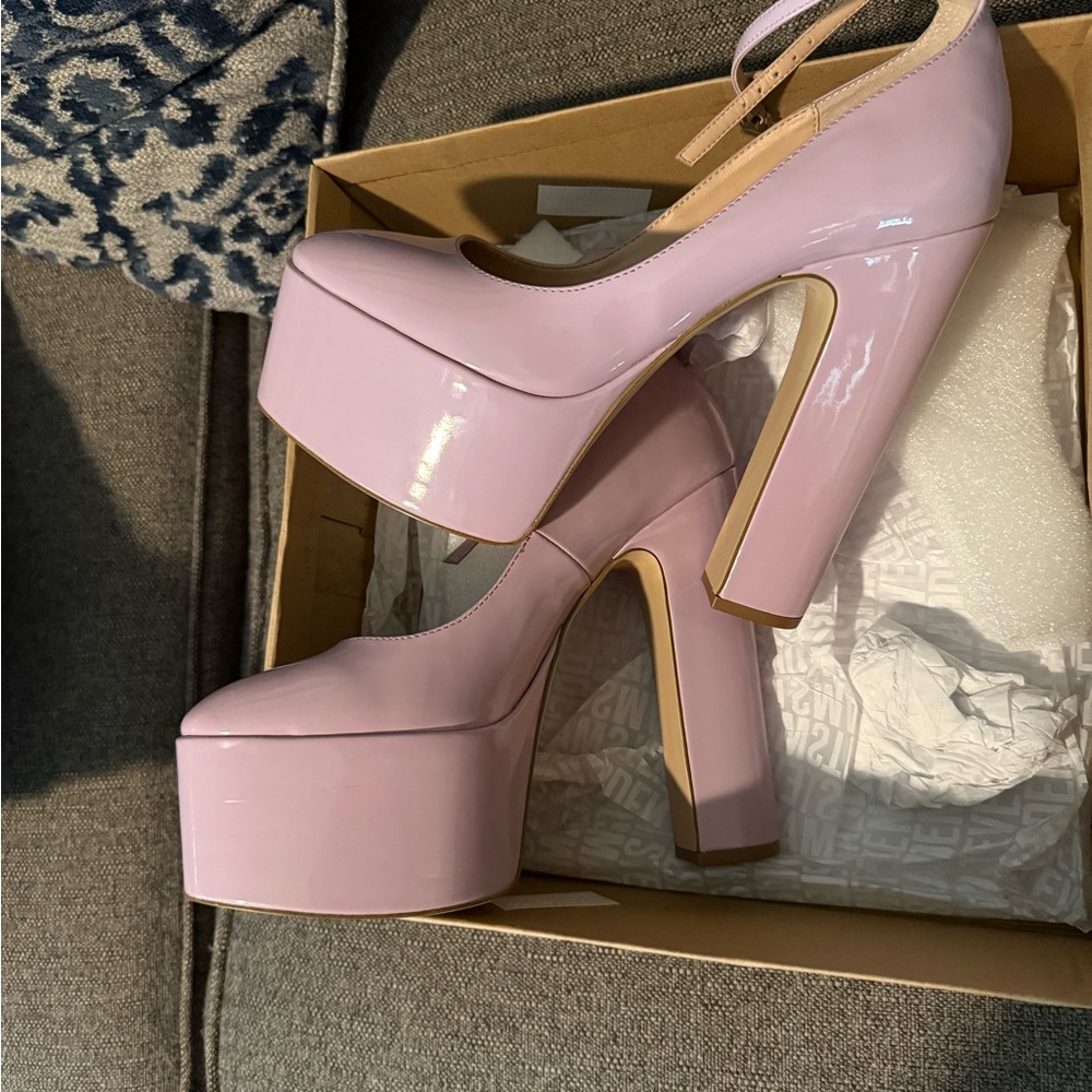 Steve Madden Skyrise Patent Block Heel - Picture 3 of 5